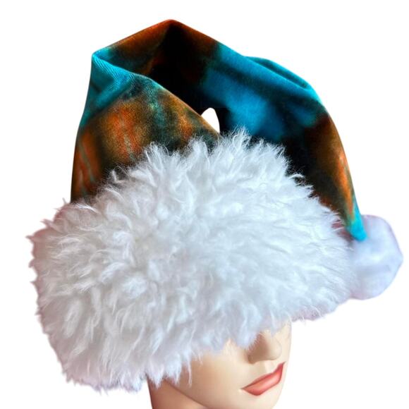 Handcrafted Tie-Dye Santa Hat - Picture 6 of 7